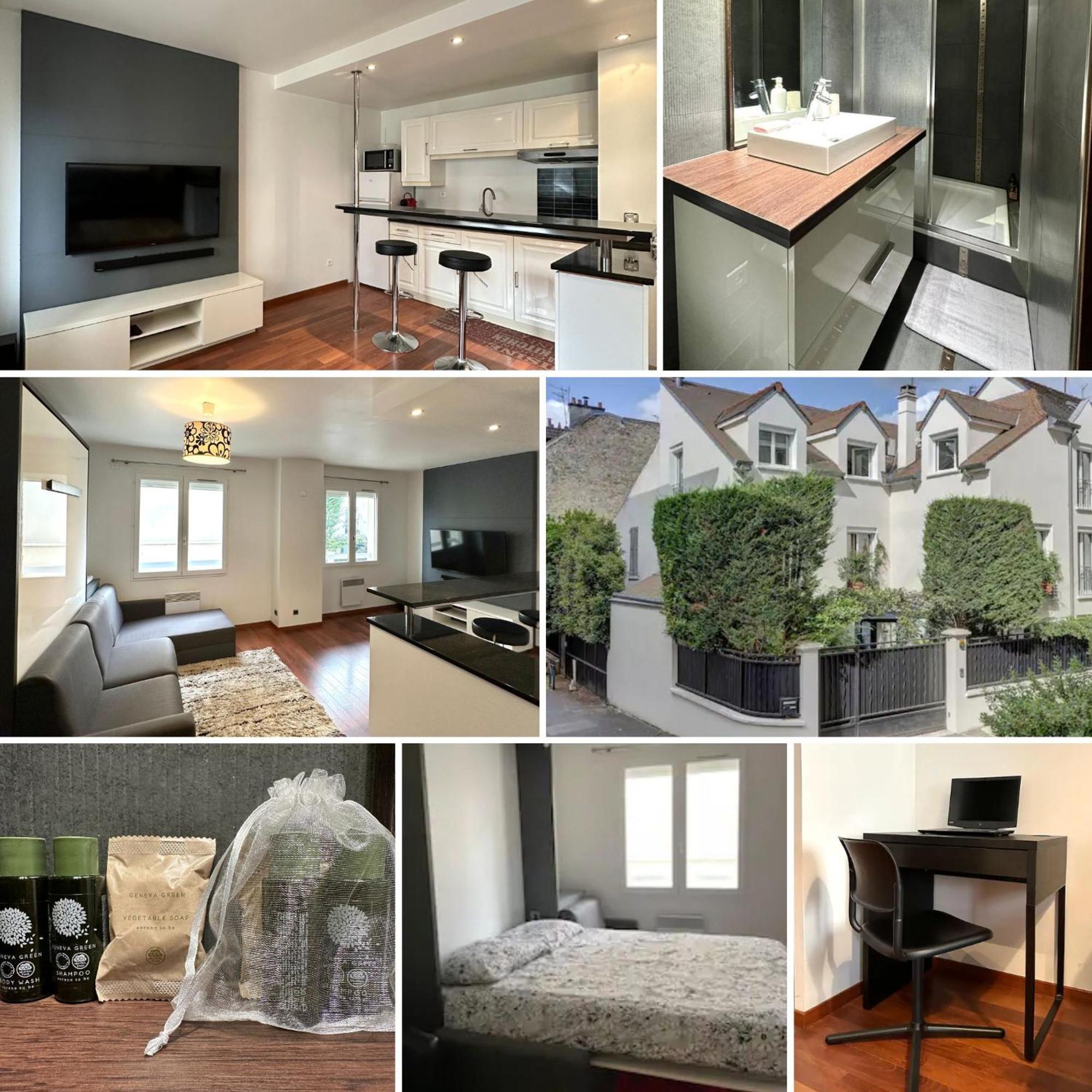 L'Athos - Appartement Equipe - Entre Paris Et Versailles - Haut Debit Garches Eksteriør billede